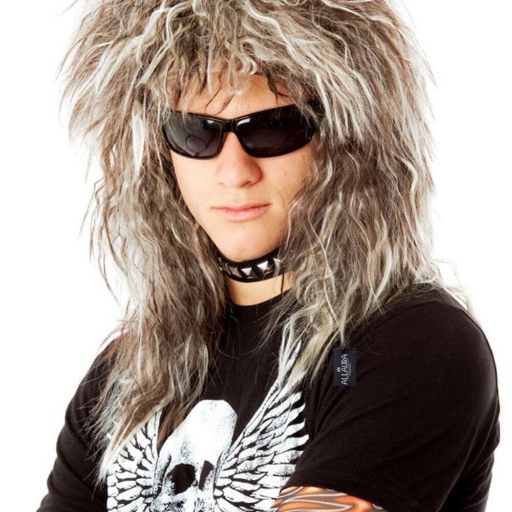 Compatible with Tina Turner Wig – 80s Rock Diva Wig for Women – Spiky Heavy Meta - Picture 2 of 5